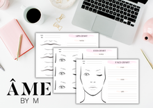 Load image into Gallery viewer, Makeup Artist Templates Set - Instant Download