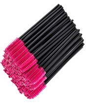 Load image into Gallery viewer, 100 Pieces Black and Pink Mascara Wands