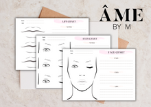 Load image into Gallery viewer, Makeup Artist Templates Set - Instant Download
