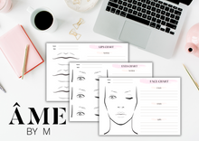 Load image into Gallery viewer, Makeup Artist Templates Set - Instant Download
