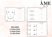 Load image into Gallery viewer, Makeup Artist Templates Set - Instant Download
