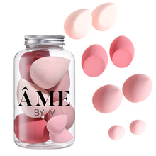 Load image into Gallery viewer, 8 Piece Latex-Free Teardrop Makeup Sponge Set with Jar
