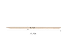 Load image into Gallery viewer, 100 Pieces Wooden Cuticle Sticks
